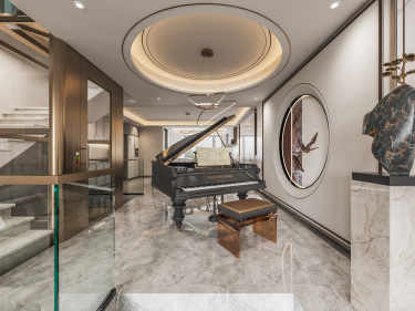 400平雅致新中走廊