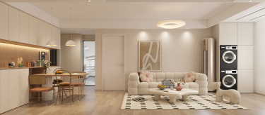 92平2室现代简约客厅