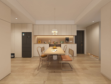 92平2室现代简约餐厅