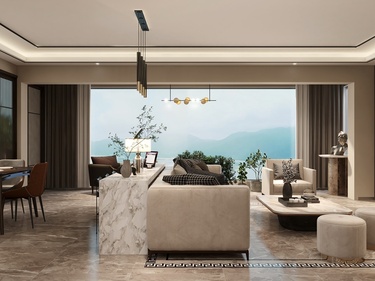 128平金科江海湖现代风格