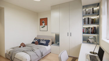 135平2室现代简约卧室