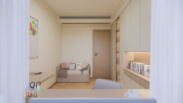 135平2室现代简约书房