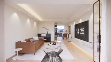 135平2室现代简约客厅