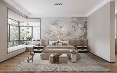 270平现代轻奢卧室