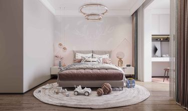 270平现代轻奢卧室