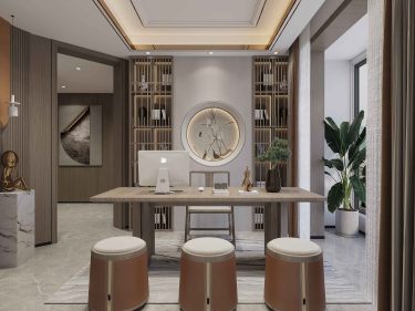 270平现代轻奢书房