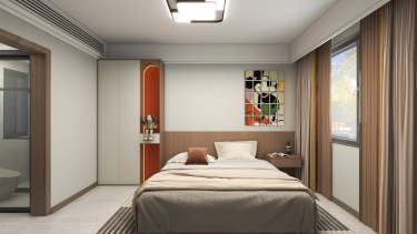 126平2室现代简约卧室