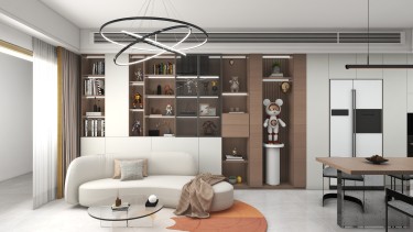 126平2室现代简约客厅