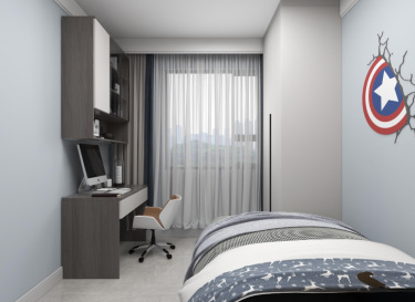 100平现代简约儿童房