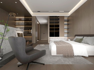 220平现代轻奢卧室