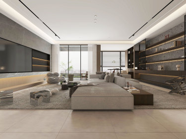 220平现代轻奢客厅