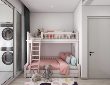 132平现代简约儿童房