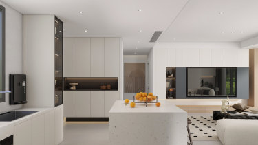 132平现代简约厨房