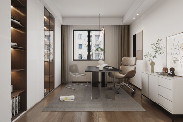 172平现代简约书房