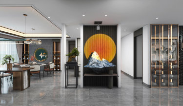 220平雅致新中客厅