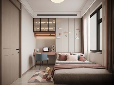 200平现代简约儿童房