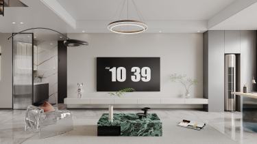 145平原木风客厅