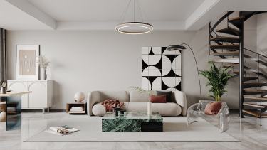 145平原木风客厅