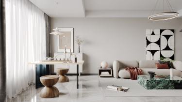 145平原木风客厅