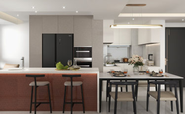 125平现代简约厨房