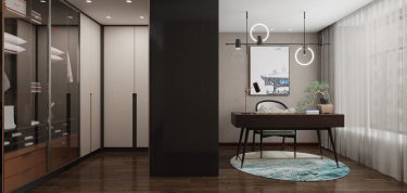 215平雅致新中书房