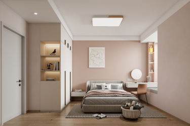 112平3室现代简约卧室