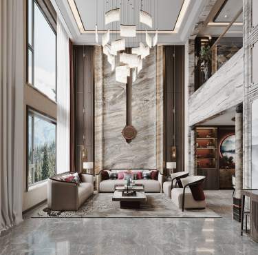 200平现代简约客厅