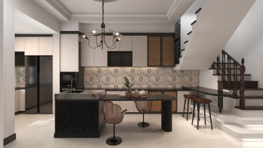 240㎡快乐小镇优雅小法风格