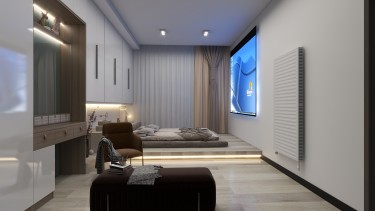 125平3室现代简约卧室