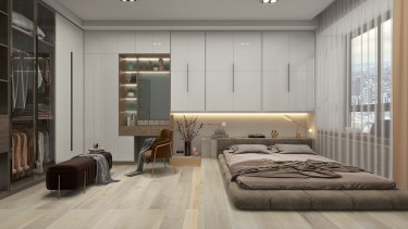 125平3室现代简约卧室