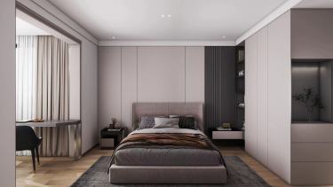 130平现代轻奢卧室