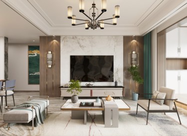 130平常绿卧龙府新中式风格