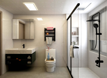 135平现代简约卫生间