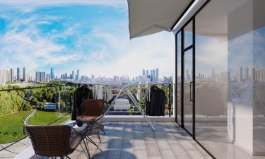 240平现代简约阳台