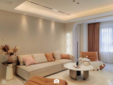 136平中南紫云花苑现代奶油风格