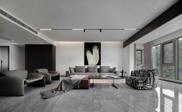 270平现代轻奢客厅