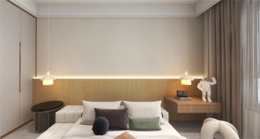 125平世贸云景原木奶油风风格