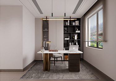 142平现代简约书房