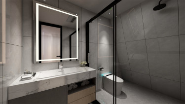 350平现代轻奢卫生间