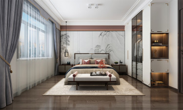 200平雅致新中卧室