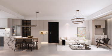 98平3室现代简约客厅