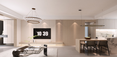 98平3室现代简约客厅