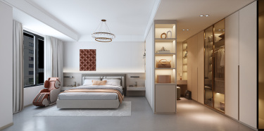 98平3室现代简约卧室