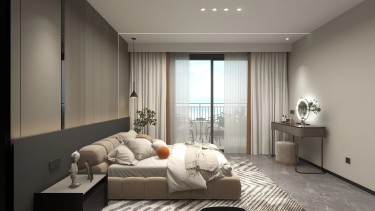 145平现代轻奢卧室