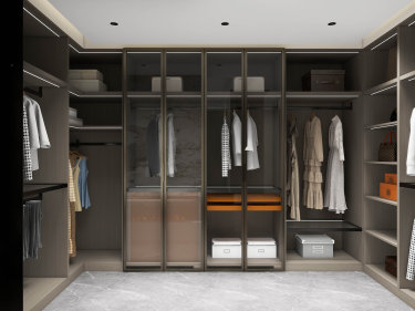 180平现代轻奢卧室