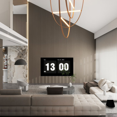 180平现代轻奢客厅