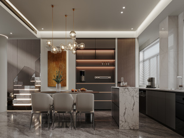 176平现代简约餐厅