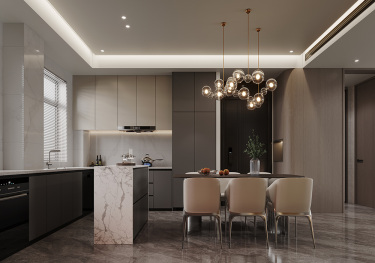 176平现代简约餐厅