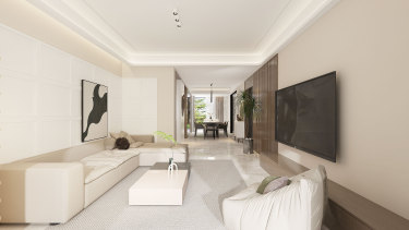 125平3室奶油风客厅