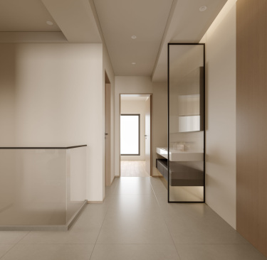 180平奶油风走廊